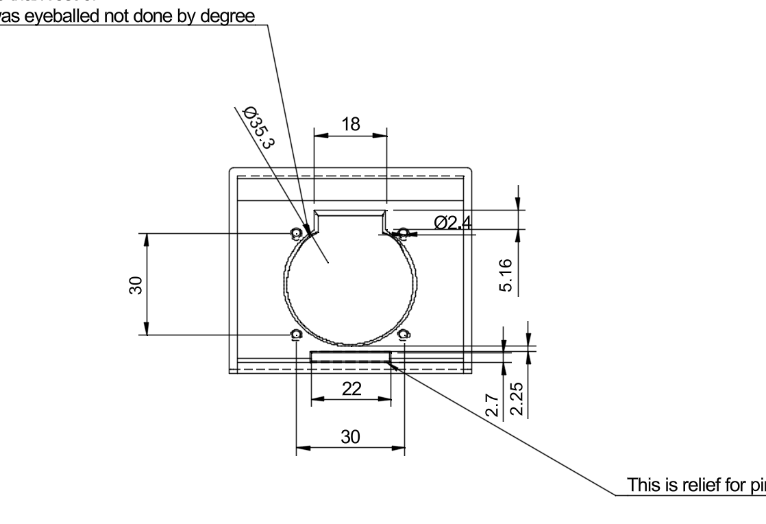 CAD component drawing